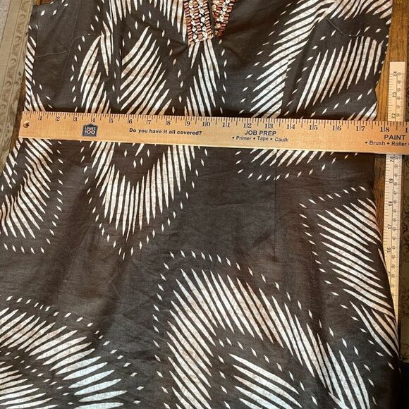 NWT SPENSE BROWN GEOMETRICAL PATTERN SIZE 14 DRESS - Picture 5 of 10